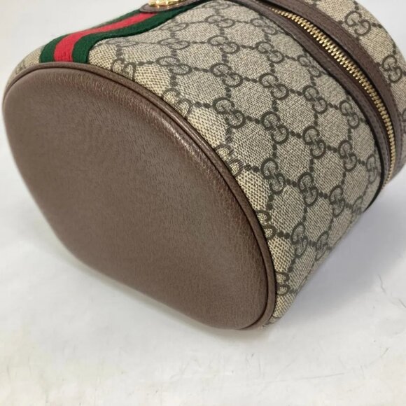 GUCCI Sherry line Ophidia GG Cosmetic case Hand Bag with mirror - Picture 10 of 16